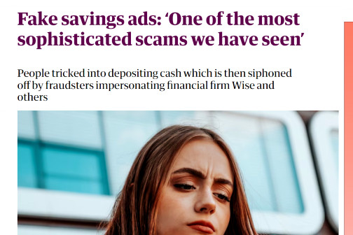 wise savings scam help